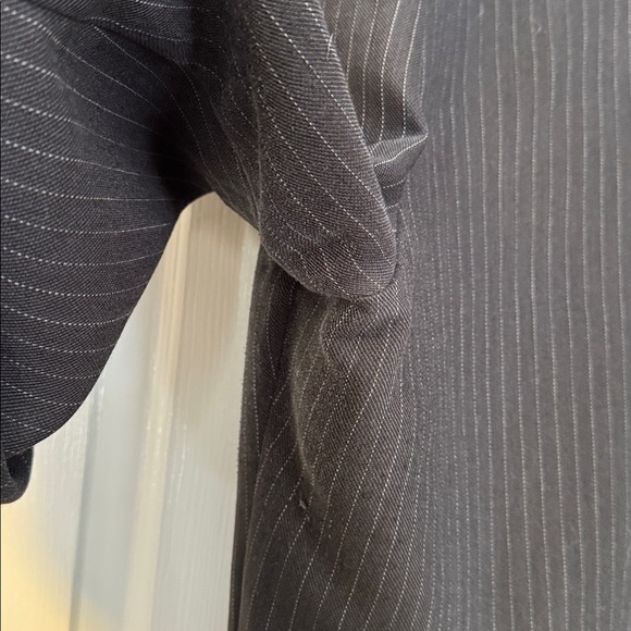 Abercrombie & Fitch Sloane Wide Leg Dark Gray Pinstripe trousers - Picture 5 of 5